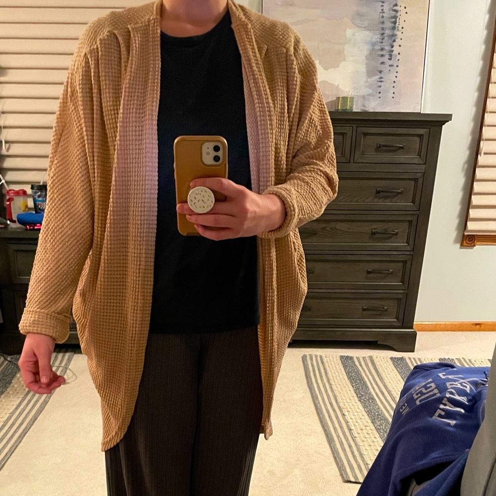 Tan Amazon Oversized Sweater, Size M